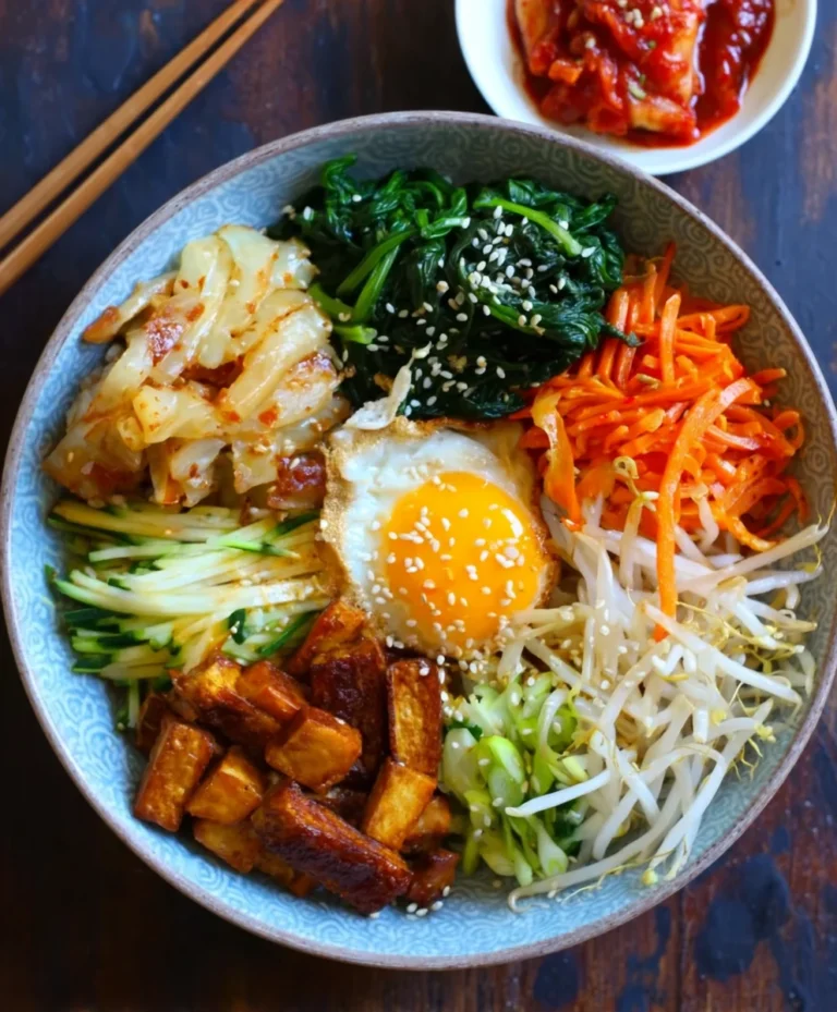 Easy Vegan Bibimbap Recipe- Delicious & Healthy Bowl