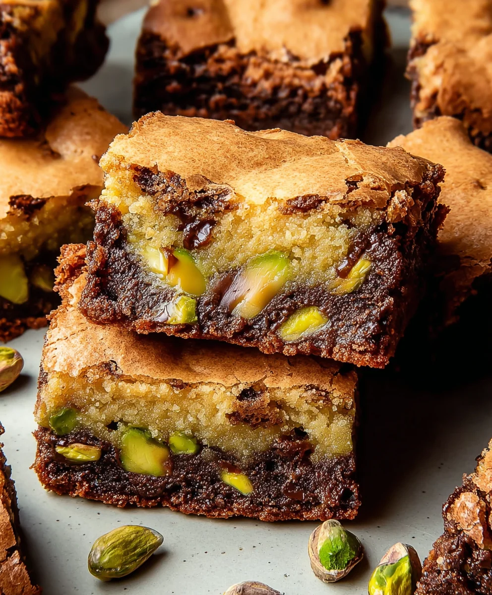 Pistachio Brookies-Deliciously Nutty Chocolate Brownie Cookies
