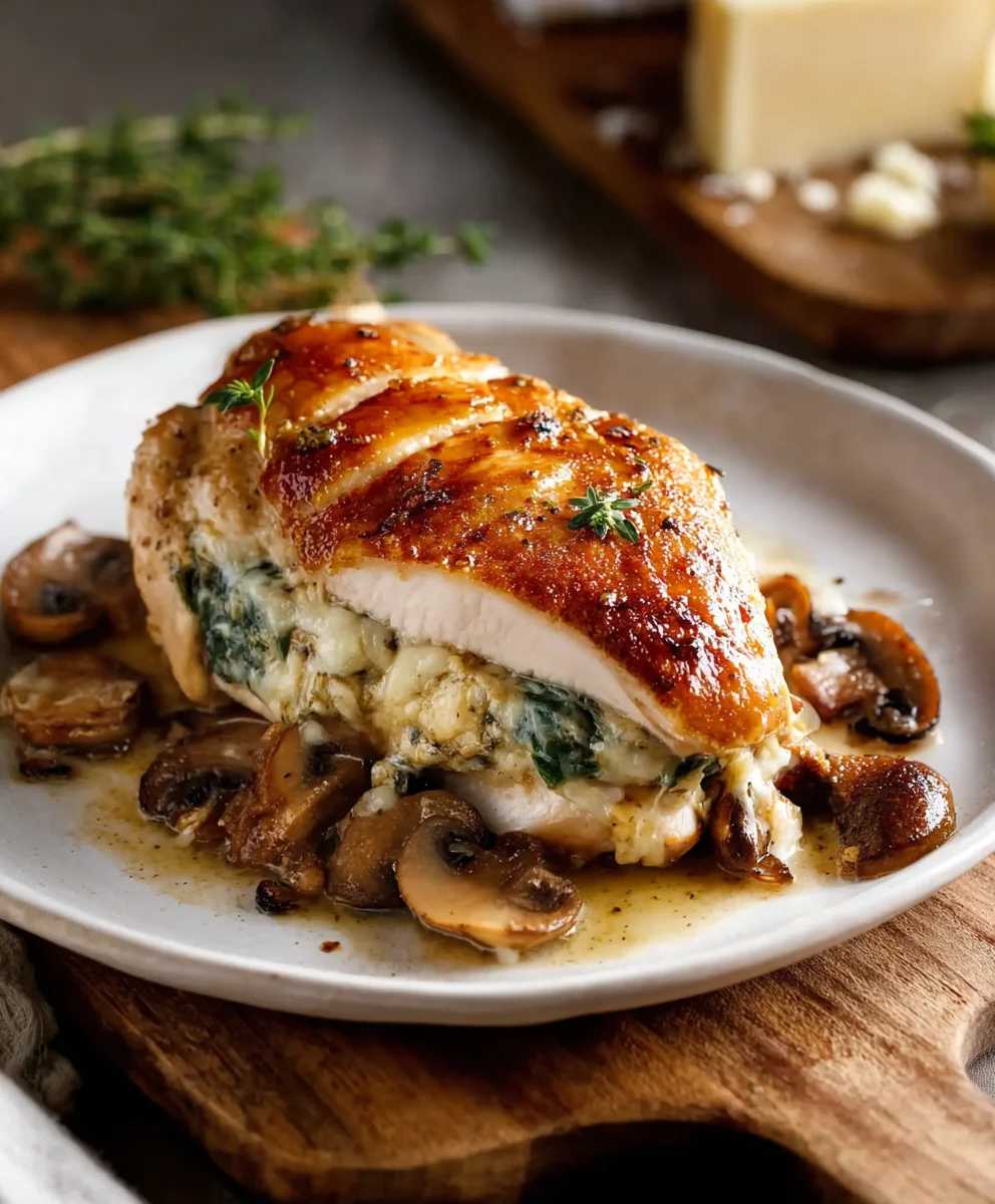 Quick Mushroom Stuffed Chicken Breast Easy Recipe