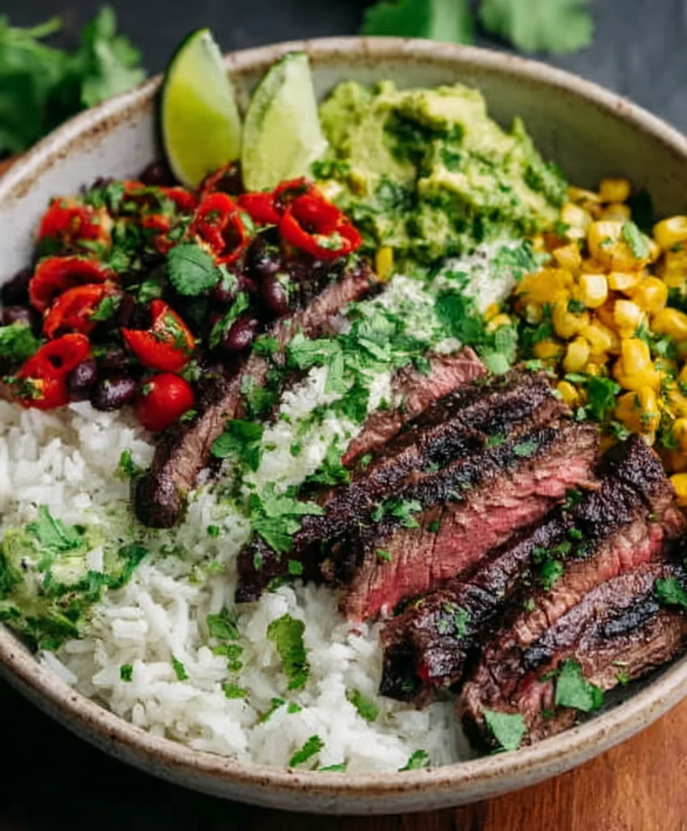 Cilantro Lime Beef Bowls- Quick & Flavorful Recipe