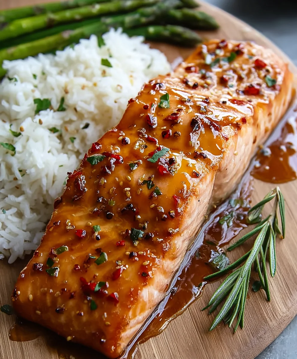 Hot Honey Glazed Salmon - Sweet Spicy Salmon Recipe