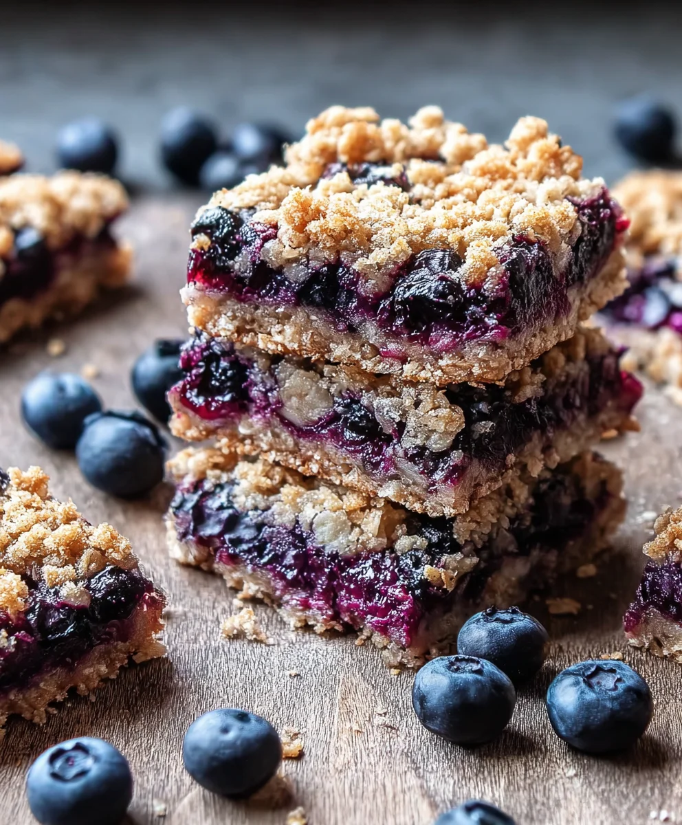Healthy Blueberry Oatmeal Bars - Easy Breakfast Treat