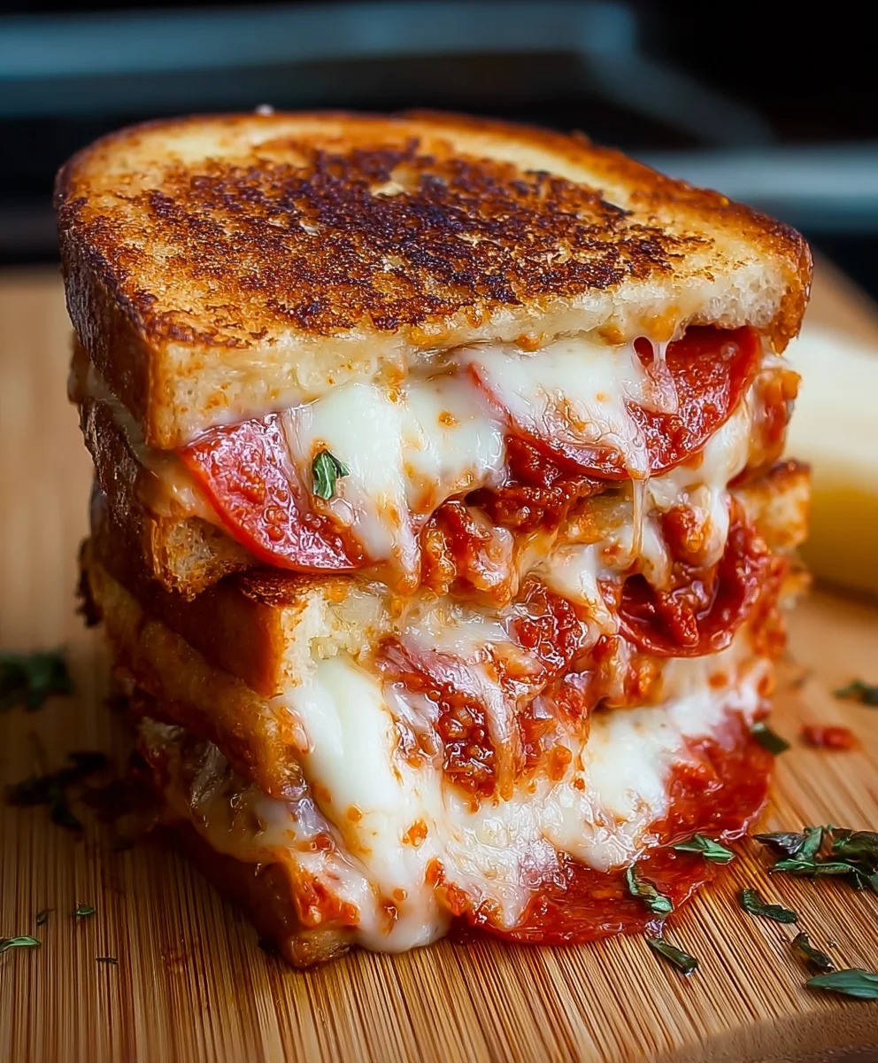 Quick Pizza Grilled Cheese - Easy & Delicious Recipe