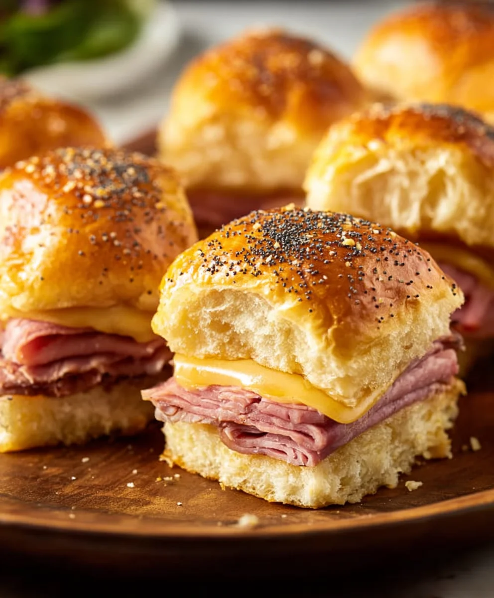 Beef Beef Ham Cheese Sliders - Easy Appetizer Recipe