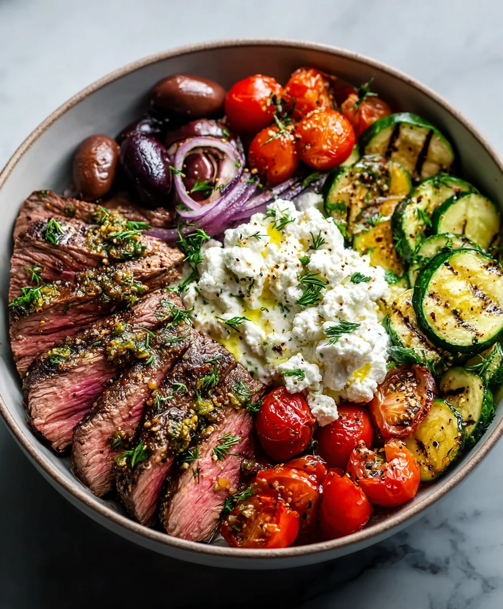 Mediterranean Steak Bowl - Easy Flavorful Recipe