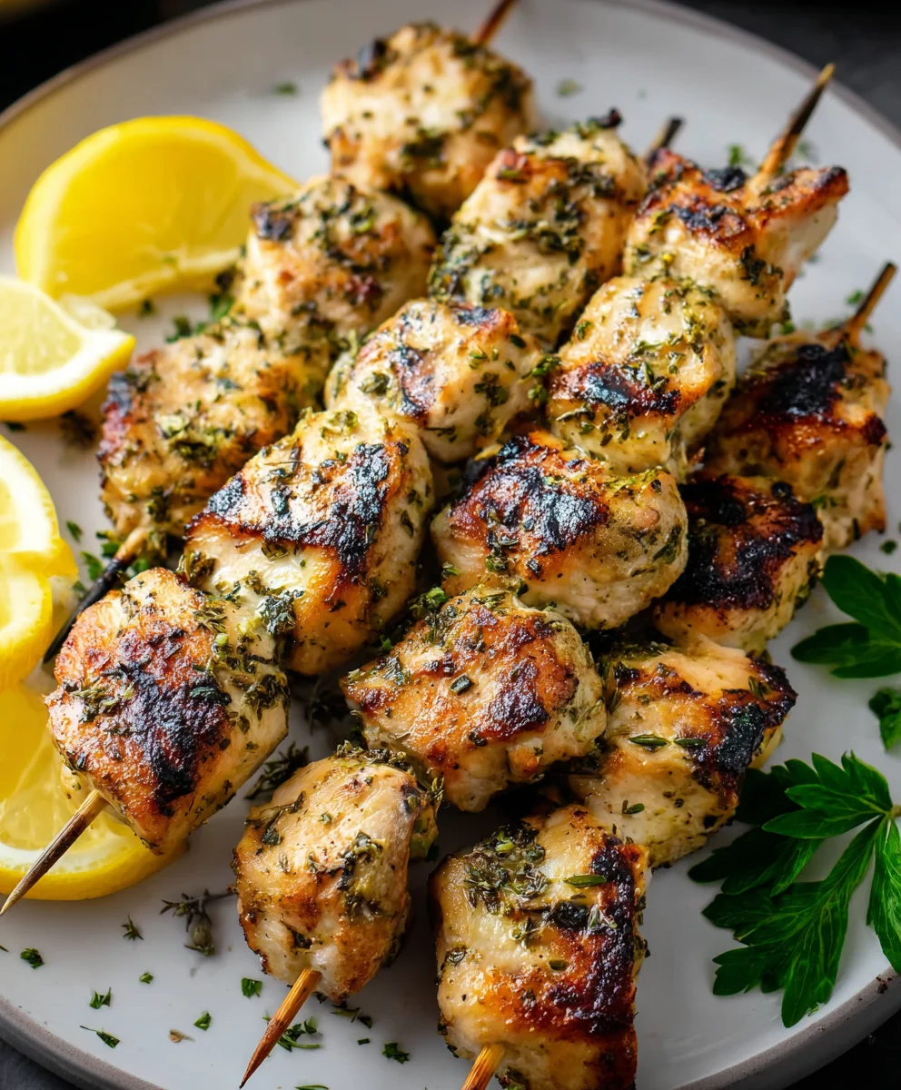 Lemon Herb Beef Skewers - Easy Flavorful Recipe