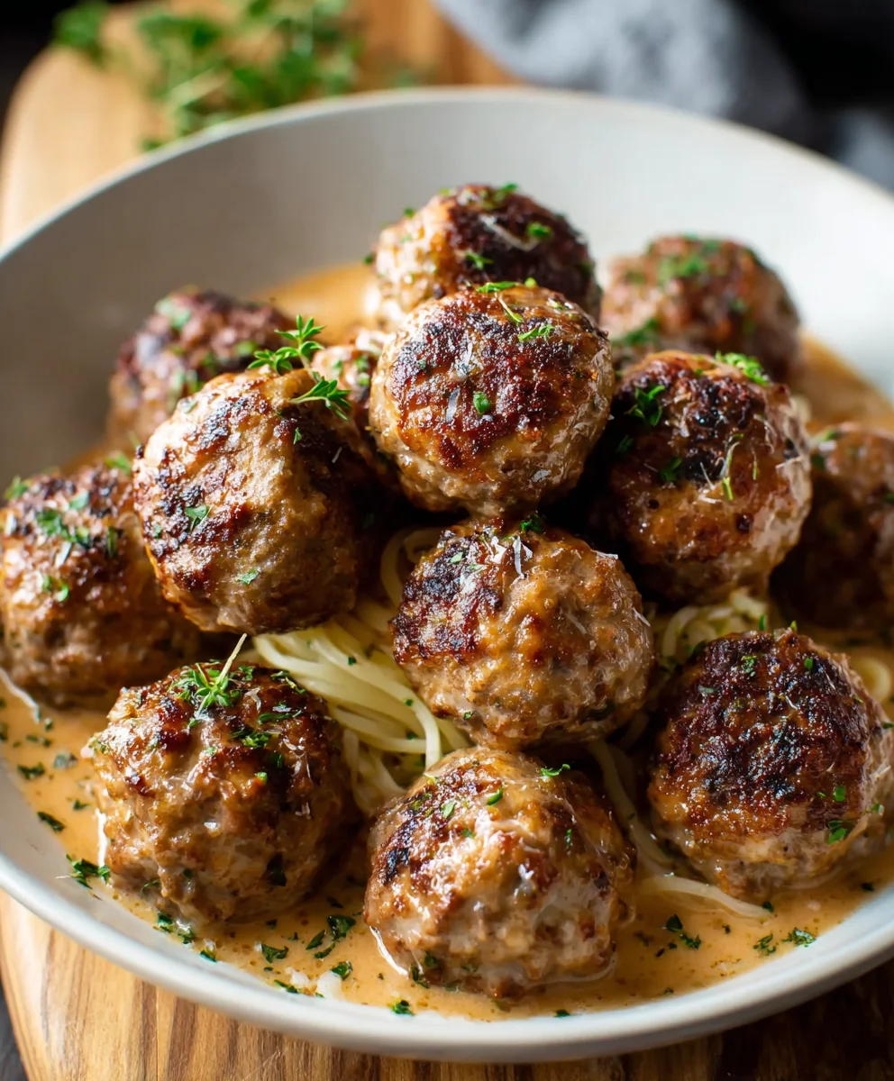 Beef and Apple Meatballs - Sweet Savory Comfort