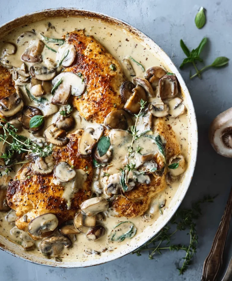 Creamy Mushroom Chicken-Easy Dinner Delight