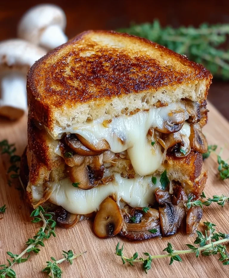 Caramelized Mushroom Grilled Cheese Sandwich Recipe