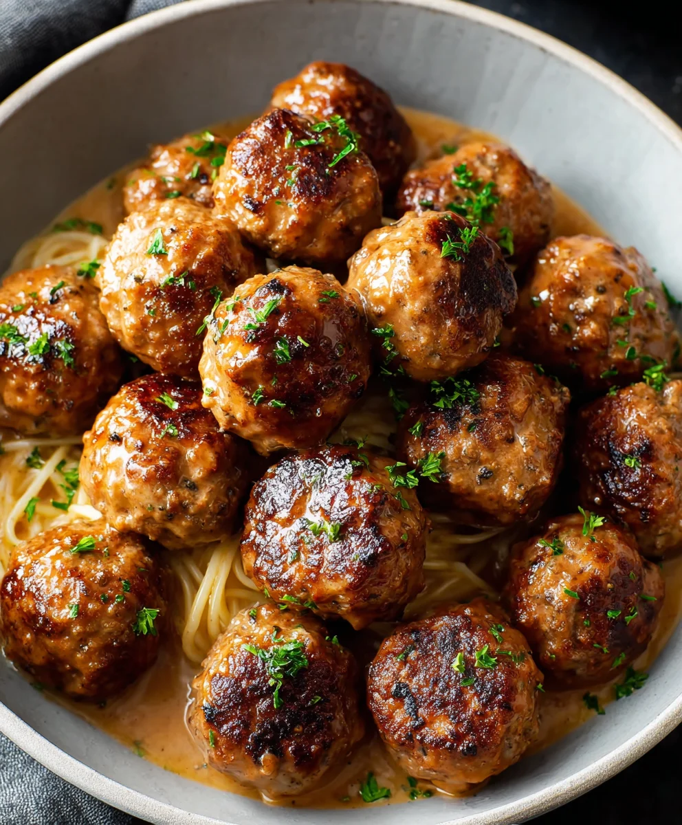 Beef and Apple Meatballs - Sweet Savory Comfort
