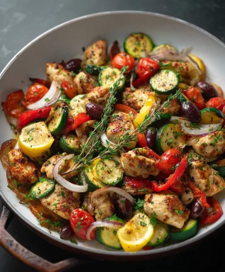 Easy Mediterranean Chicken Stir Fry- Healthy & Quick Dinner