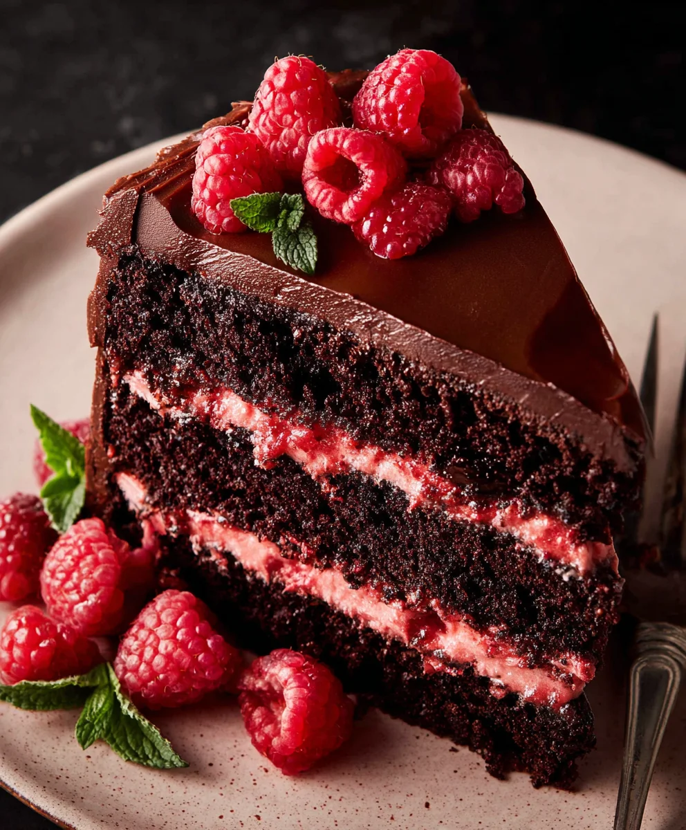 Decadent Chocolate Raspberry Cake Recipe-Easy & Delicious