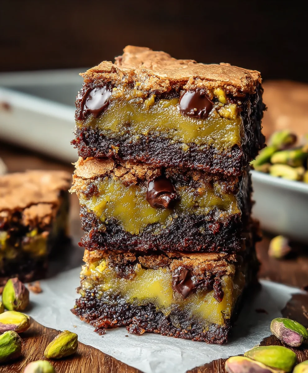 Pistachio Brookies-Deliciously Nutty Chocolate Brownie Cookies