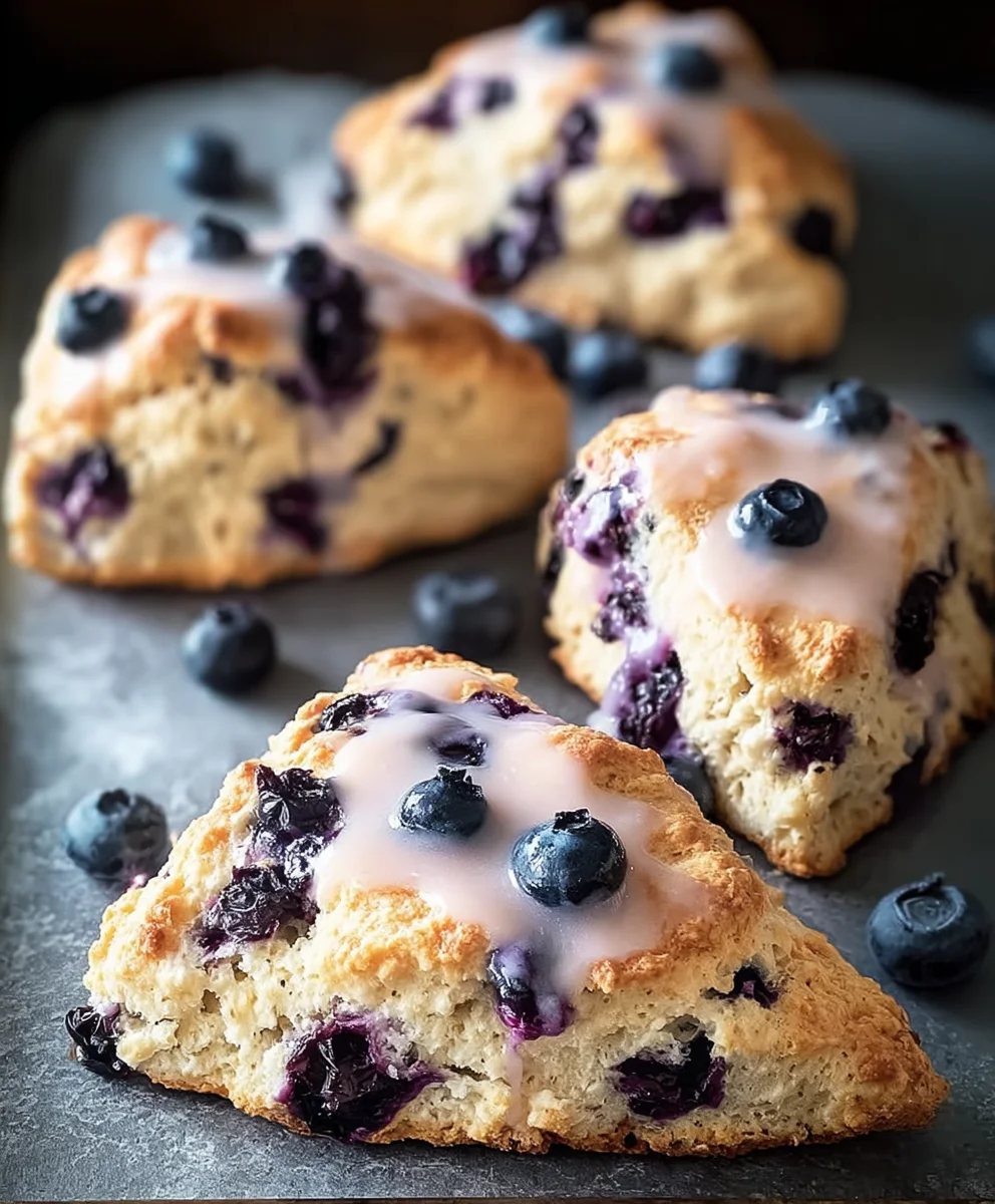Easy Blueberry Scones - Delicious Fluffy Baked Treats