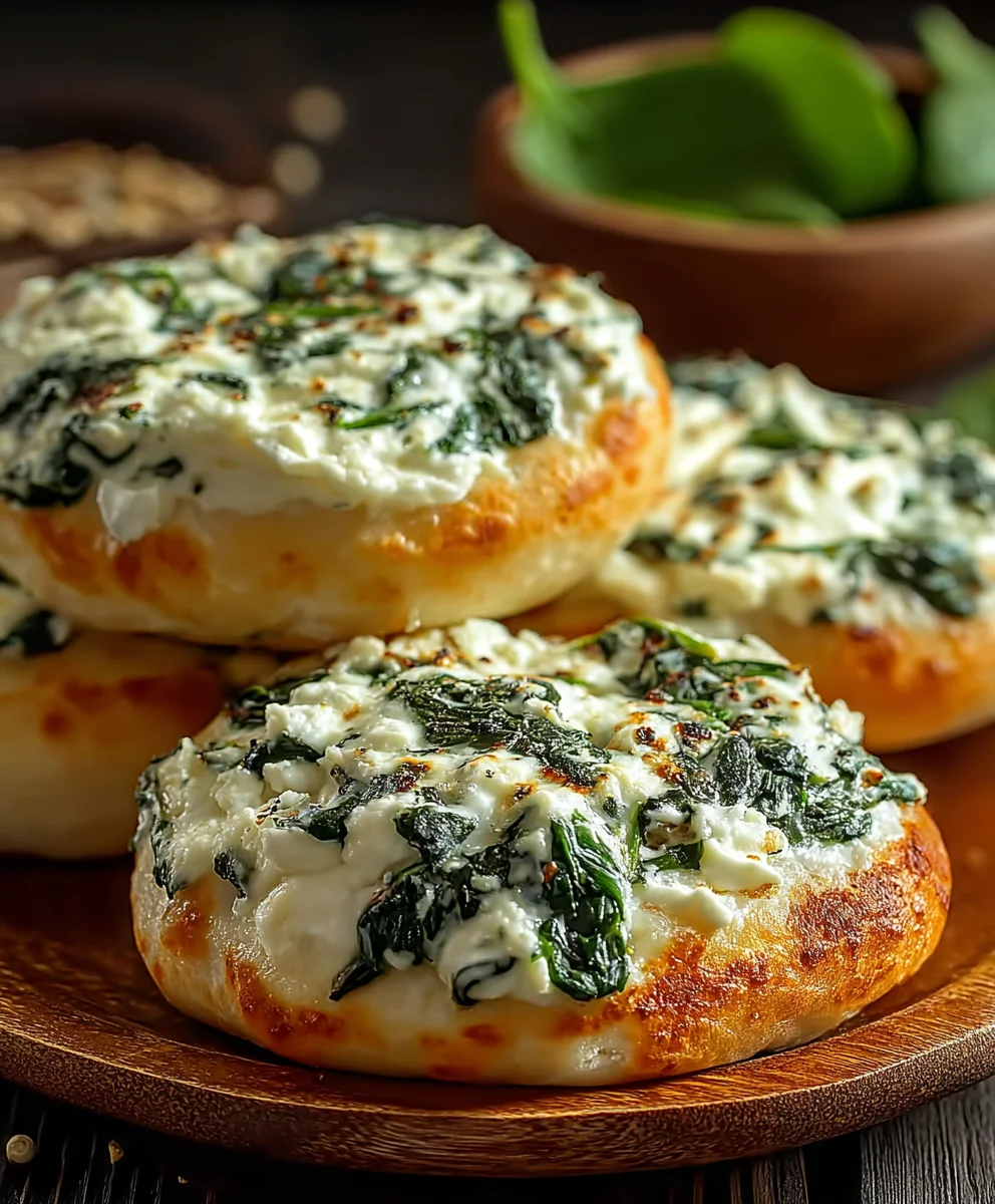 Easy Spinach Cottage Cheese Flagels - Any Meal