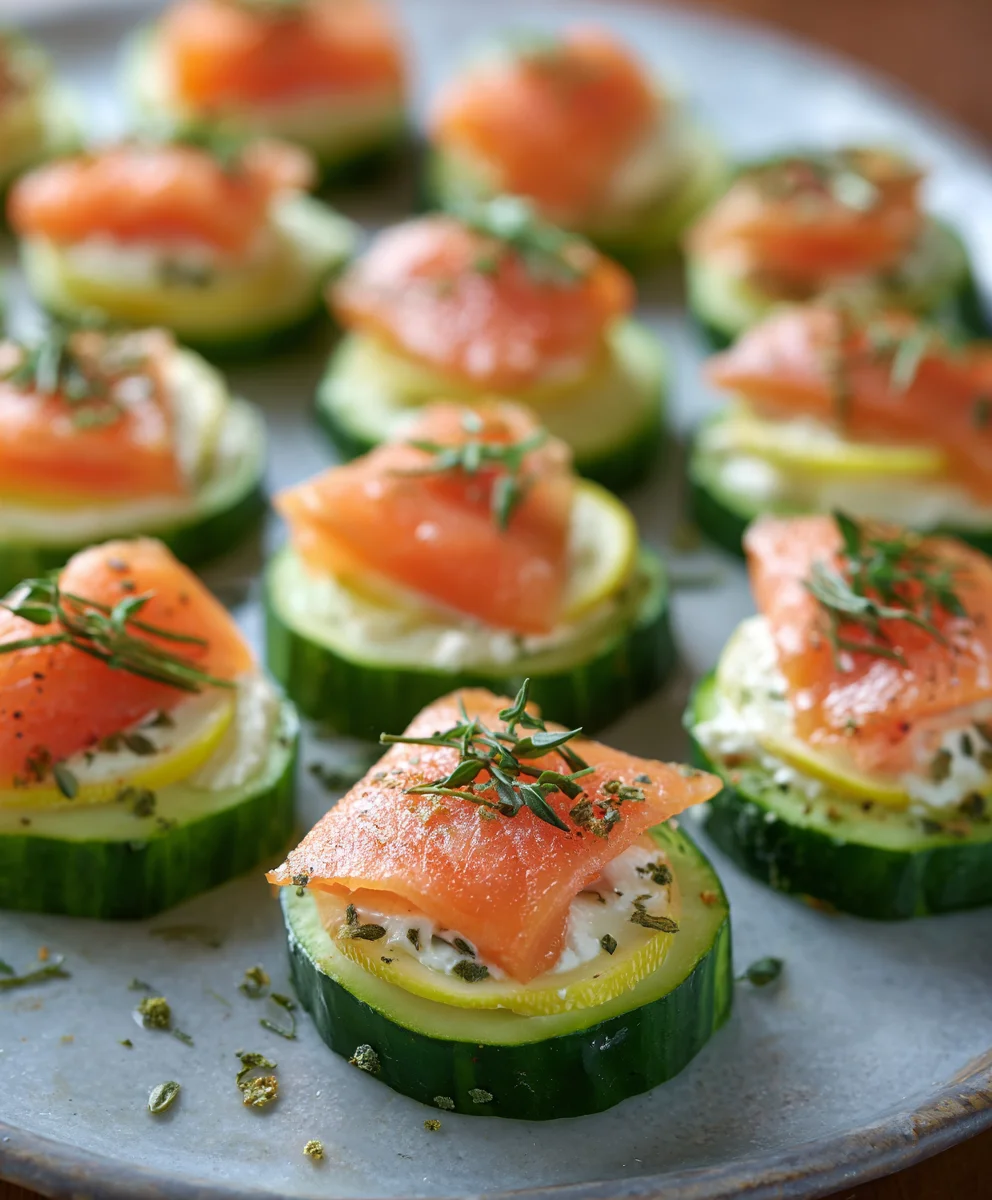 Cucumber Smoked Salmon Bites-Easy Appetizer