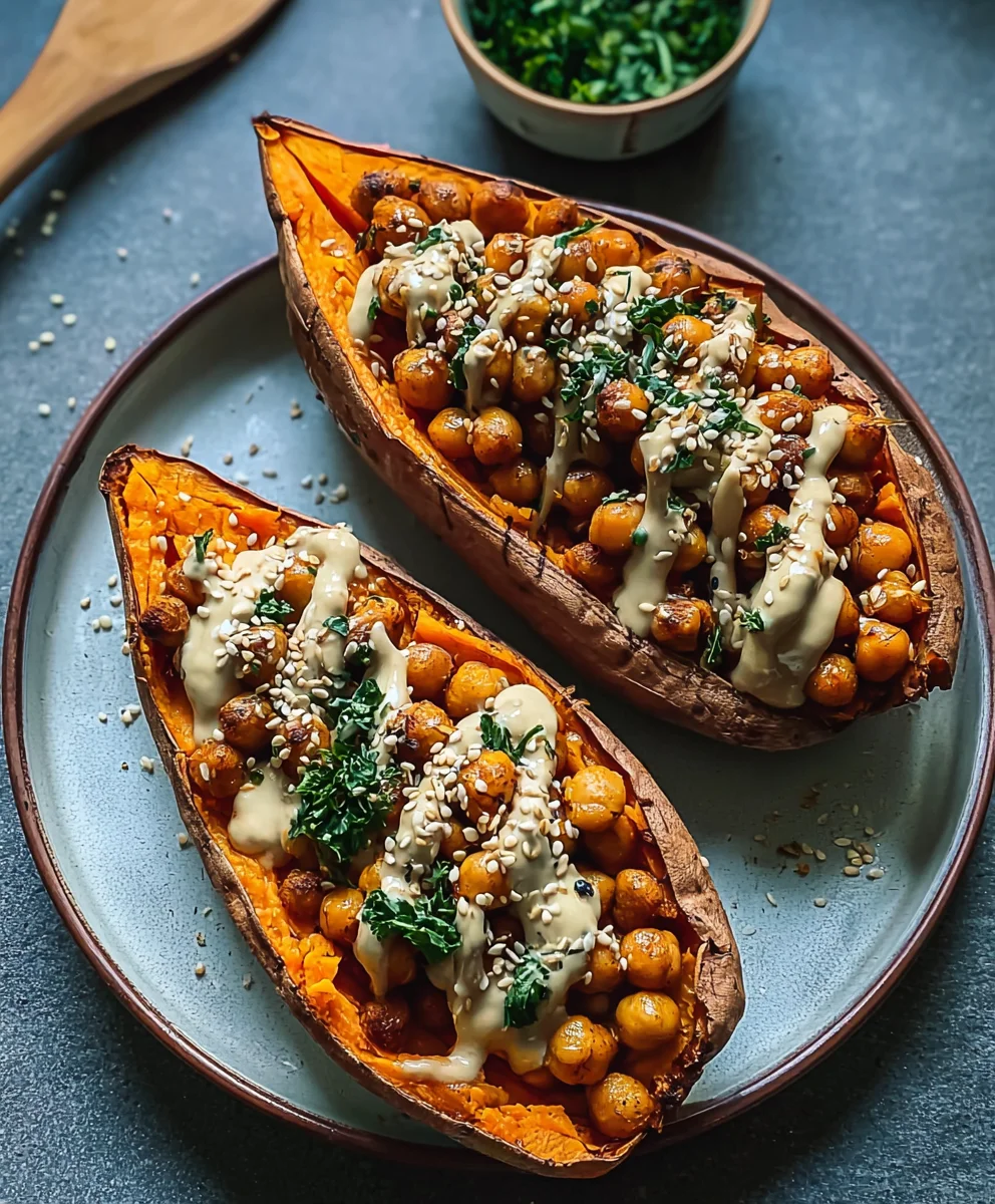 Sweet Potato Tahini Chickpea Butter-Vegan Recipe