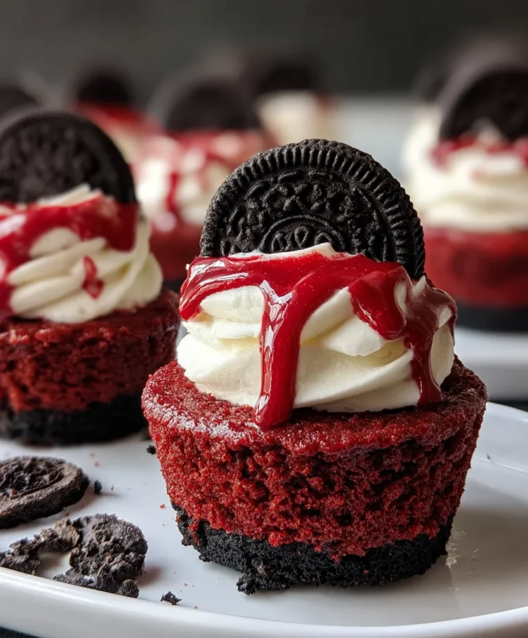 Mini Red Velvet Oreo Cheesecakes Recipe