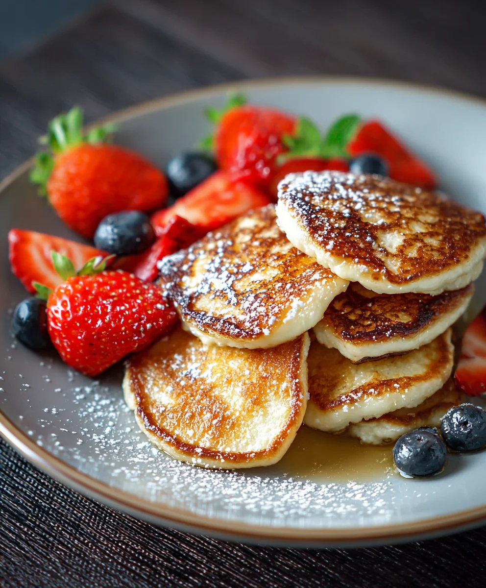 Fluffy Cottage Cheese Pancakes- Easy & Delicious Recipe