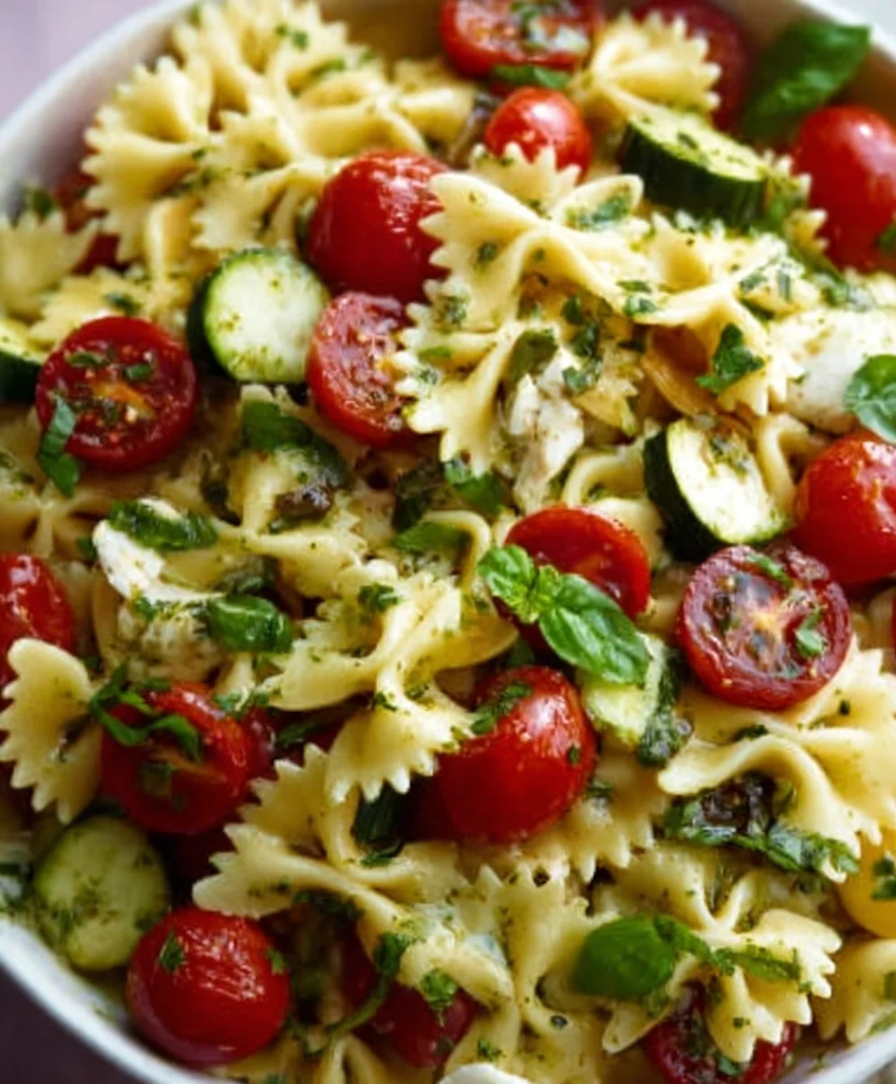 Easy Bow Tie Pasta Salad Recipe- Summer Favorite