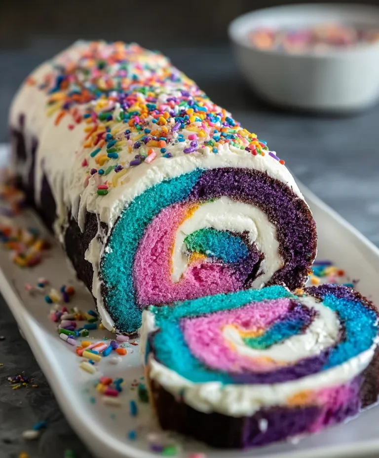 Galaxy Cake Roll- Swirls of Cosmic Flavor