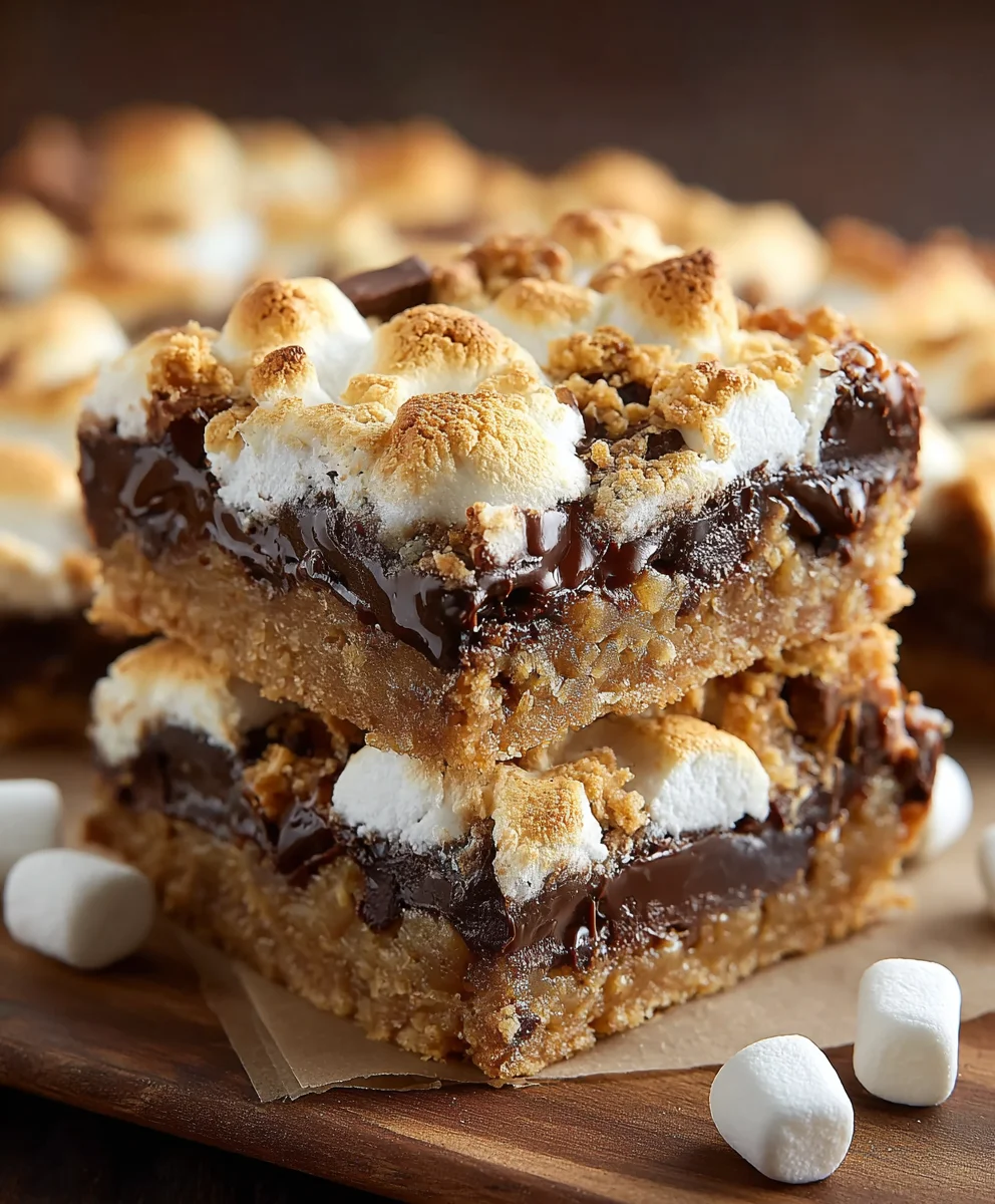 Smores Seven Layer Bars-Easy Delicious Dessert