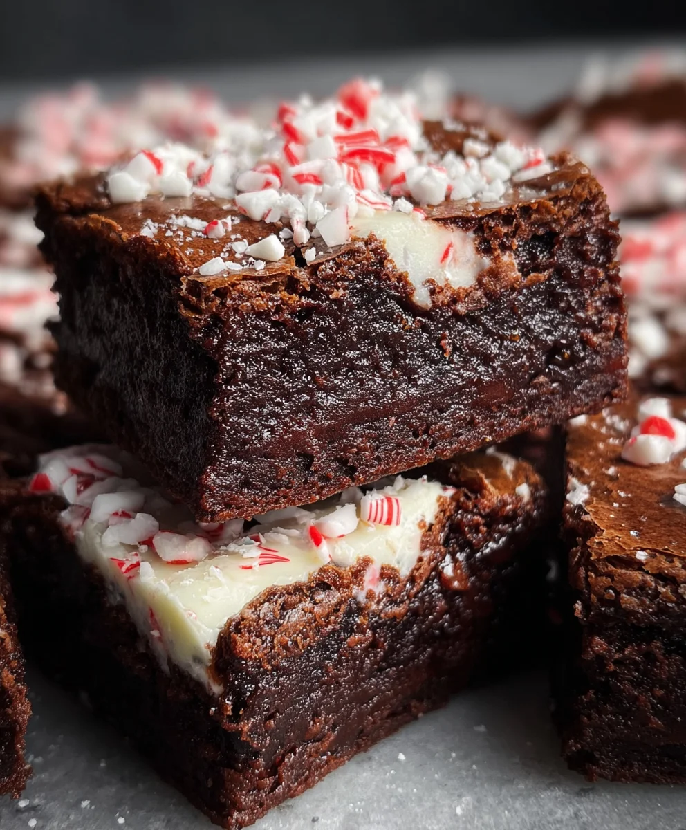 Easy Peppermint Brownies - Rich Chocolate Delight