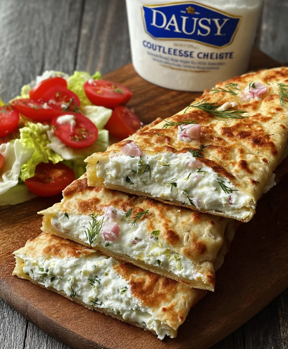 Easy Ingredient Cottage Cheese Flatbread Recipe