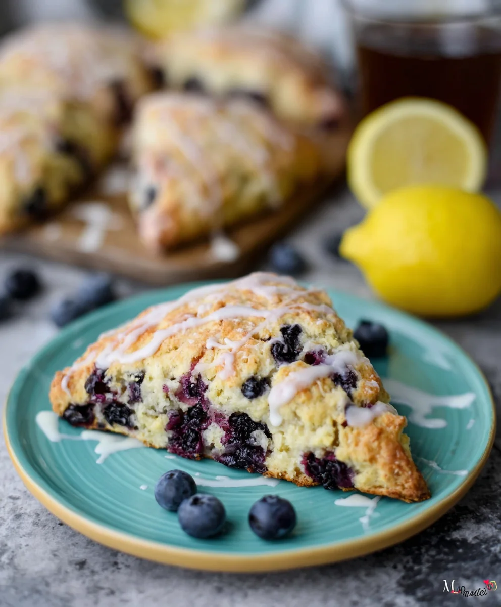 Sourdough Discard Blueberry Lemon Scones Delicious Recipe
