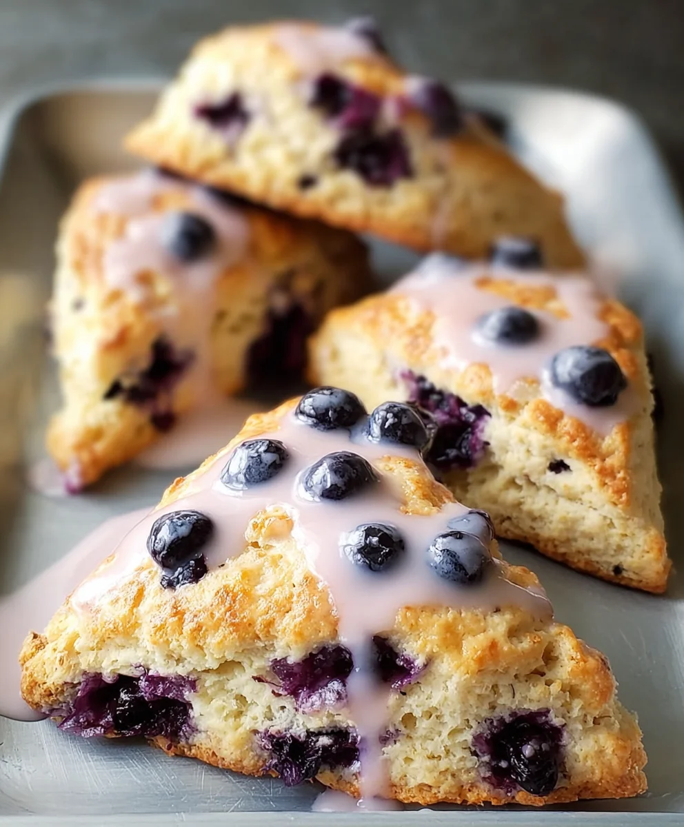 Easy Blueberry Scones - Delicious Fluffy Baked Treats