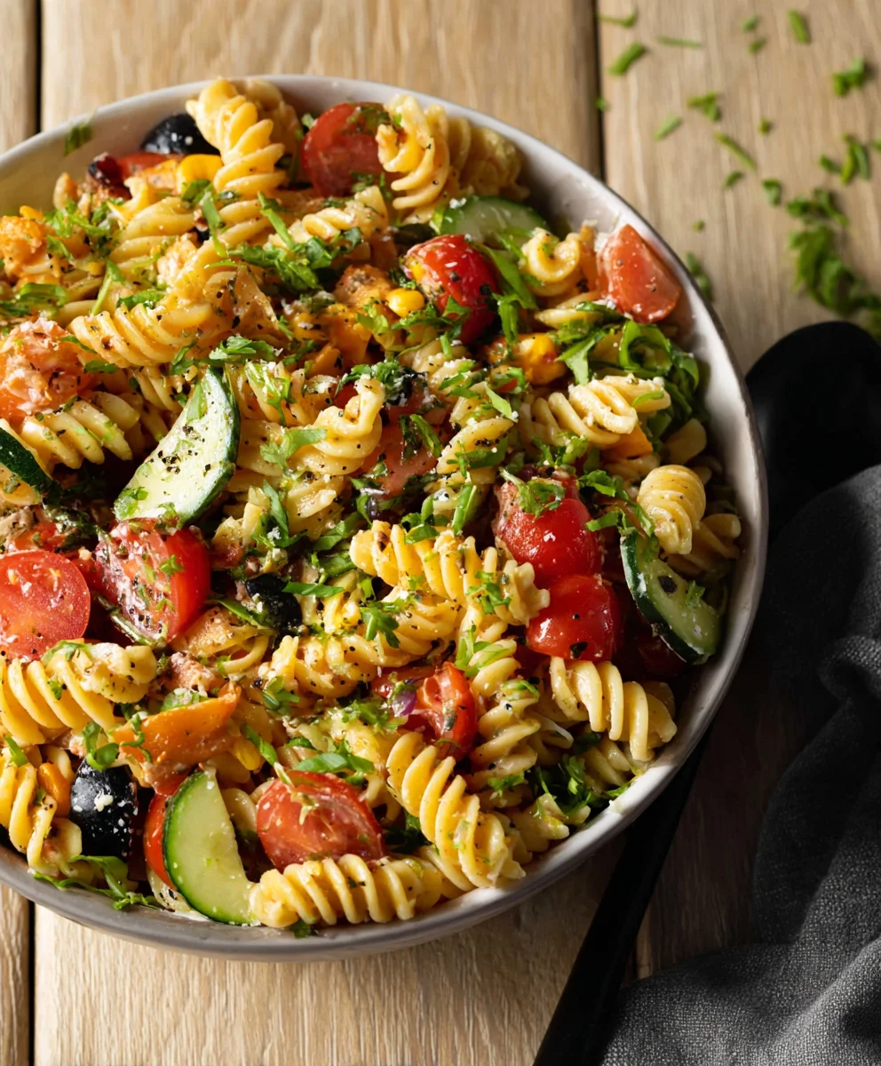 High-Protein Italian Pasta Salad- Healthy & Delicious