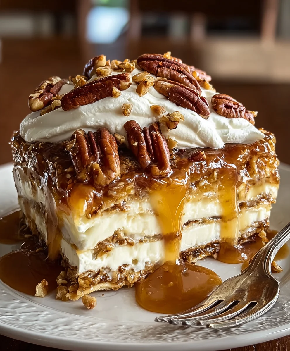 Sweet Pecan Pie Lasagna - A Decadent Dessert Treat