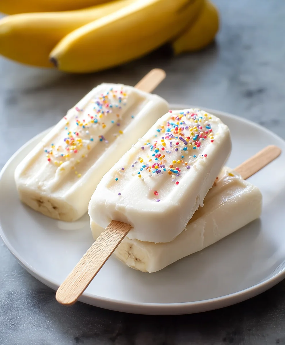 Frozen Banana Yogurt Pops Easy Healthy Treat