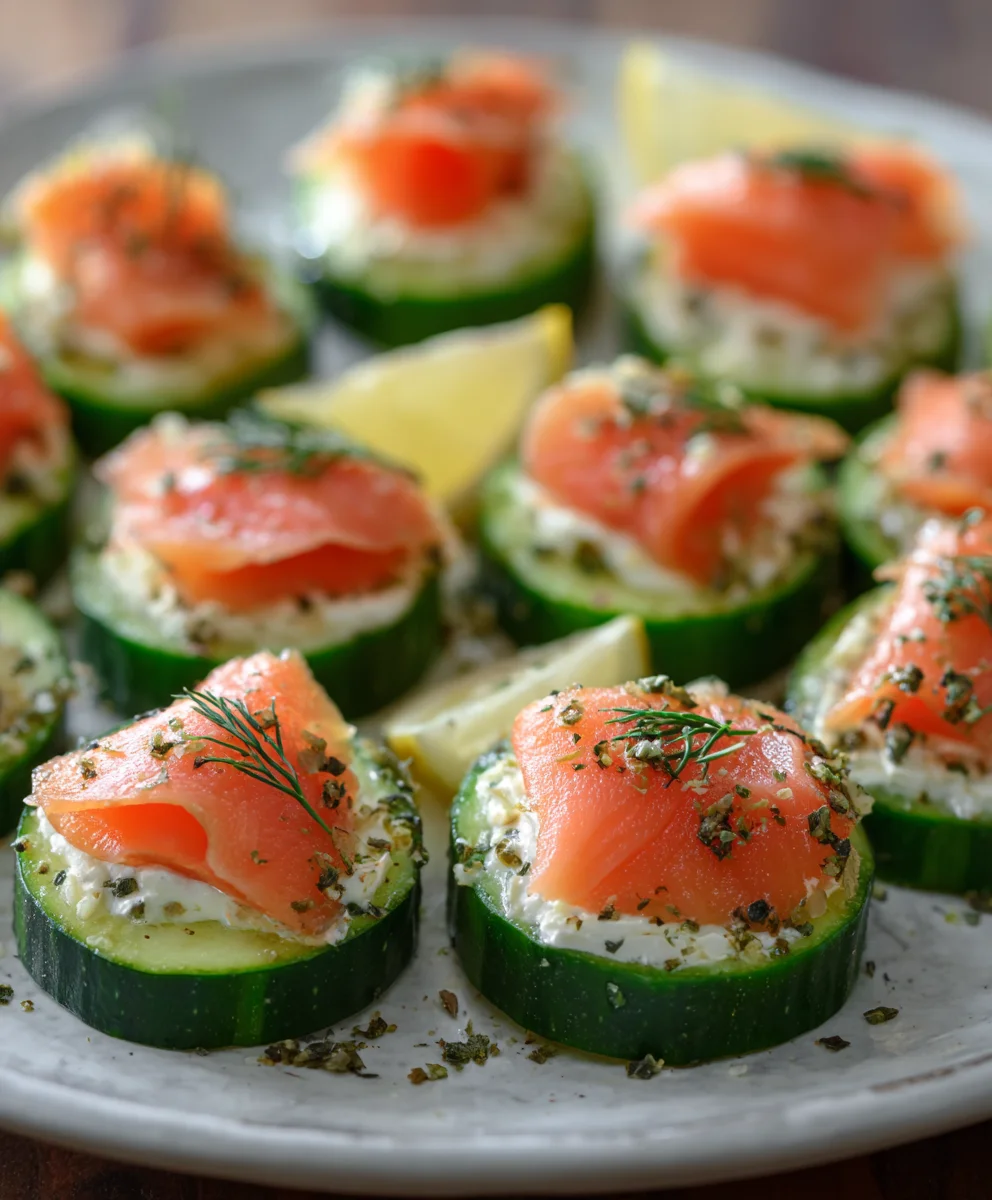 Cucumber Smoked Salmon Bites-Easy Appetizer