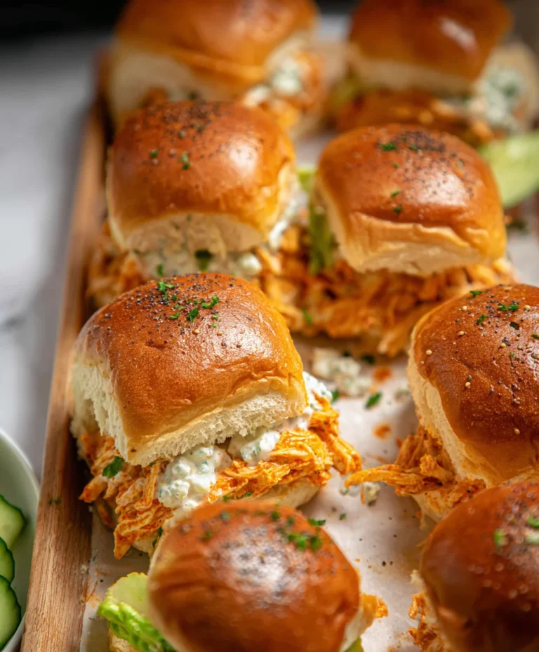 Spicy Buffalo Chicken Sliders – Easy Game Day Recipe