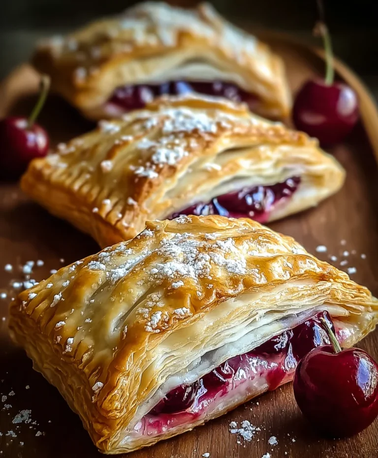 Easy Cherry Turnovers- Simple Dessert Recipe