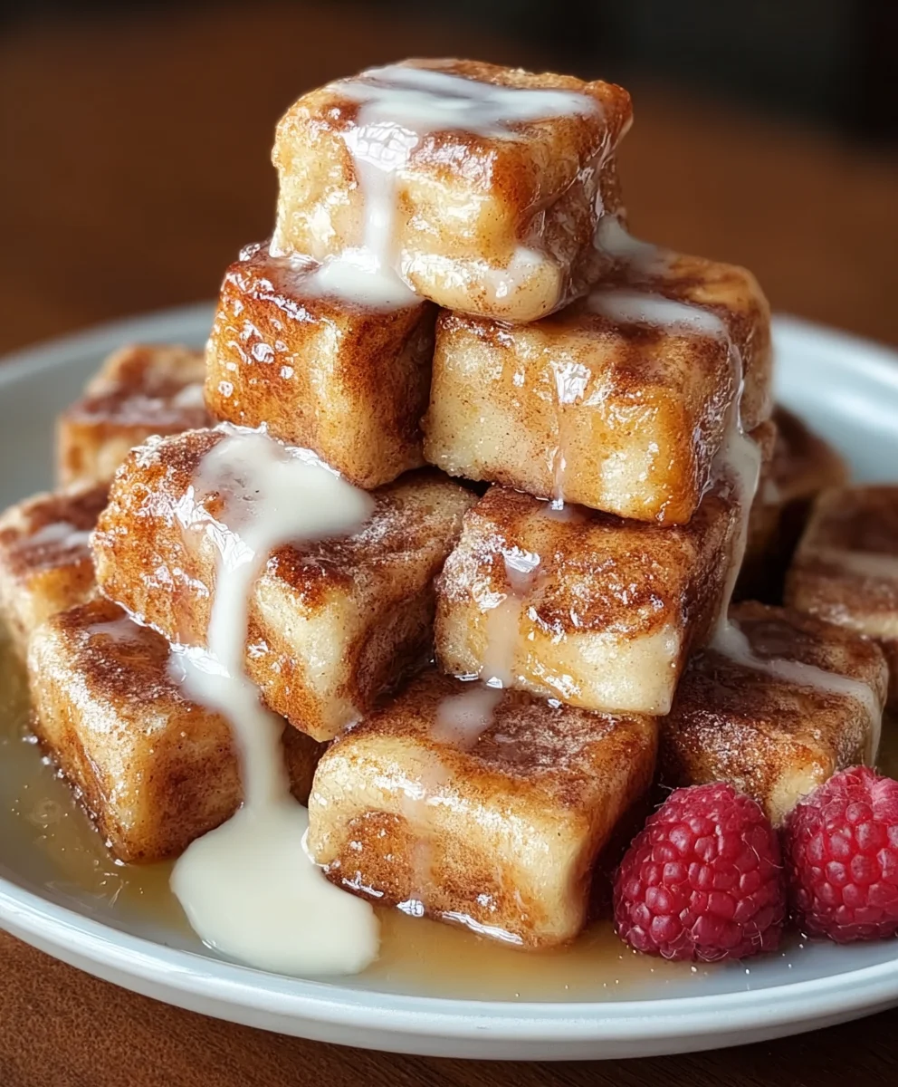 Cinnamon Roll French Toast Bites-Easy Sweet Treat