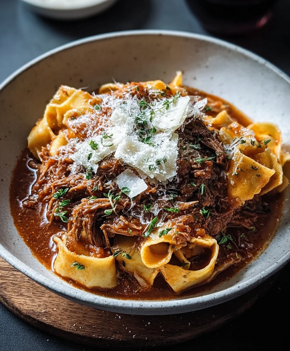 Easy Slow Cooker Beef Ragu - Flavorful & Simple