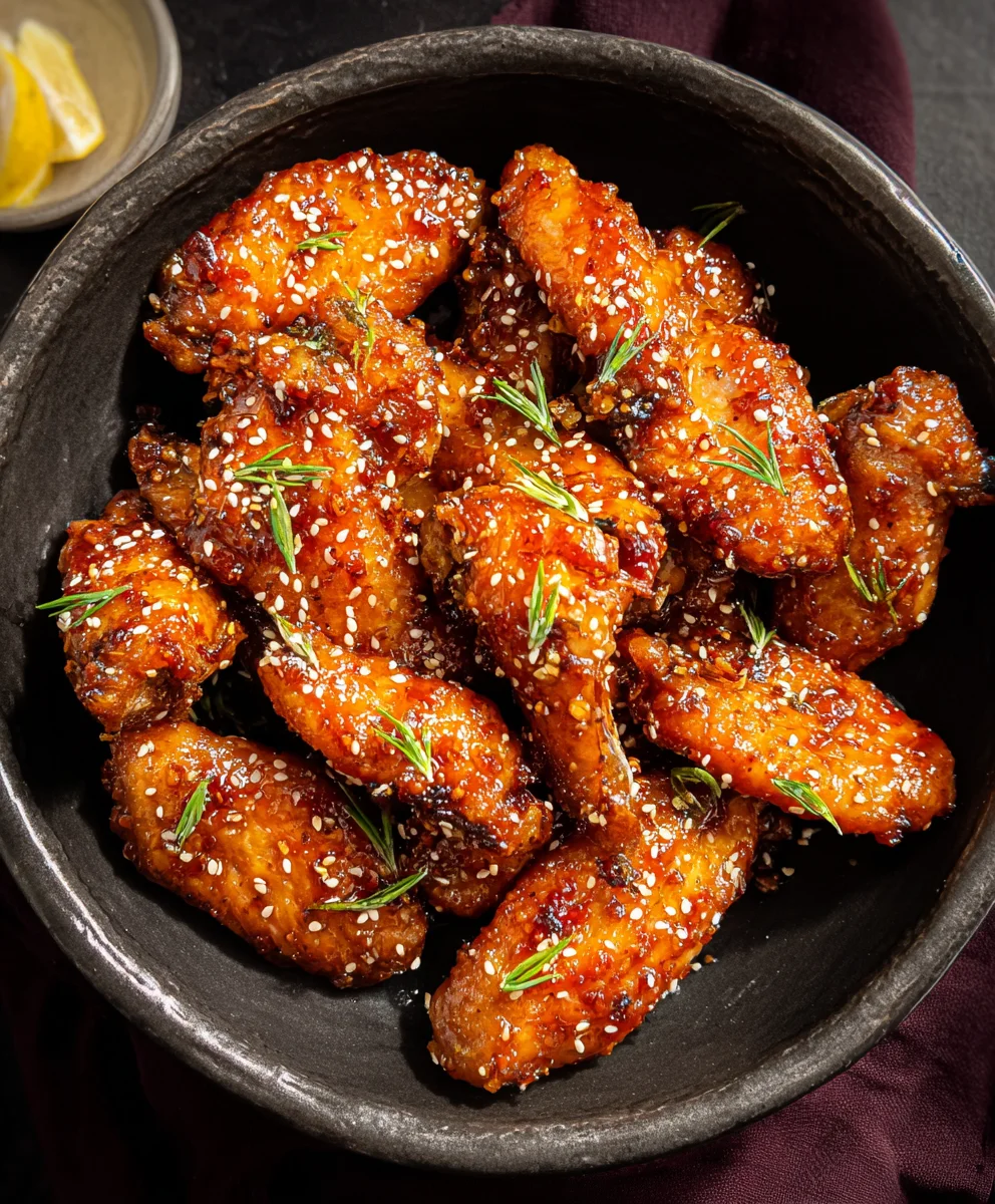Honey Garlic Chicken Wings-Easy Flavorful Recipe
