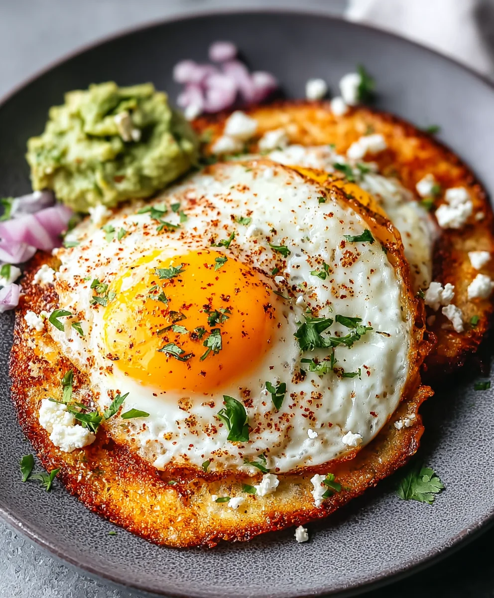 Crispy Feta Fried Eggs- Easy & Delicious Recipe