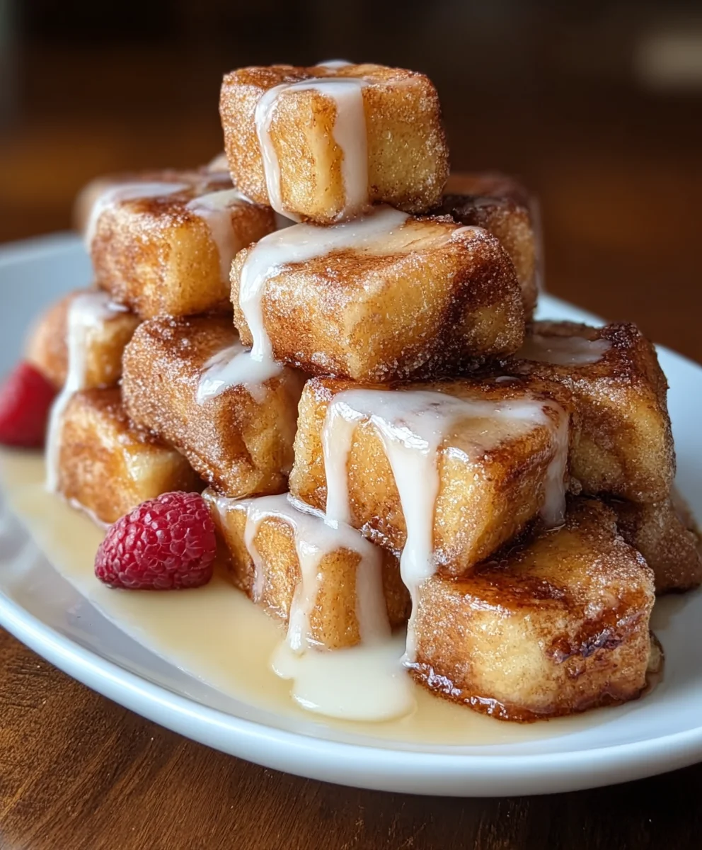 Cinnamon Roll French Toast Bites-Easy Sweet Treat