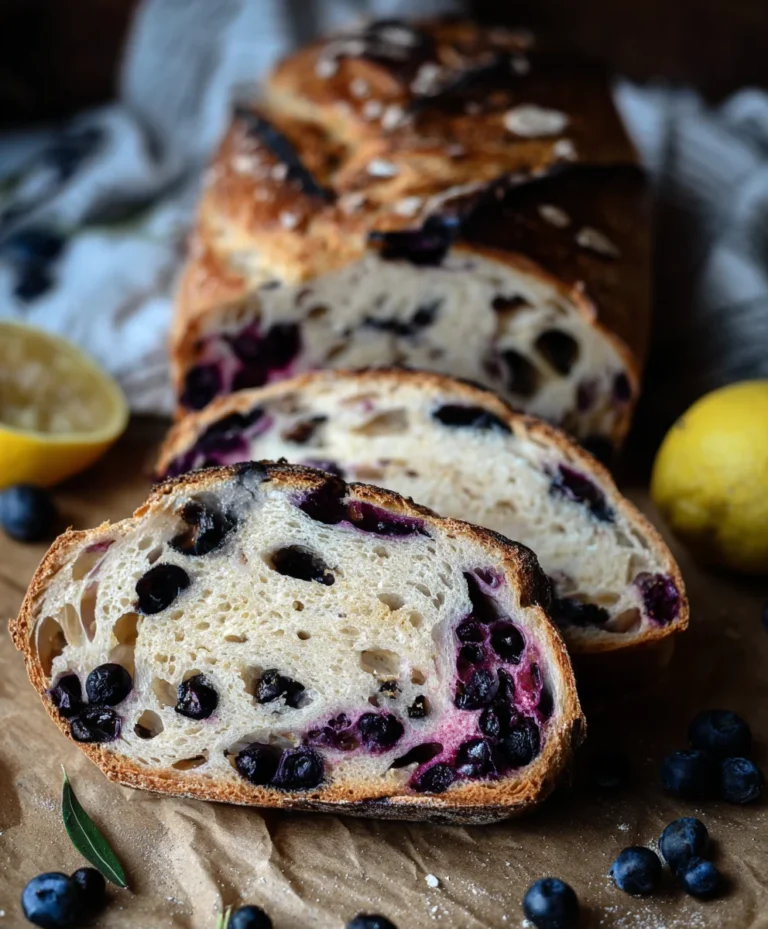 Lemon Blueberry Sourdough Bread – Easy Recipe