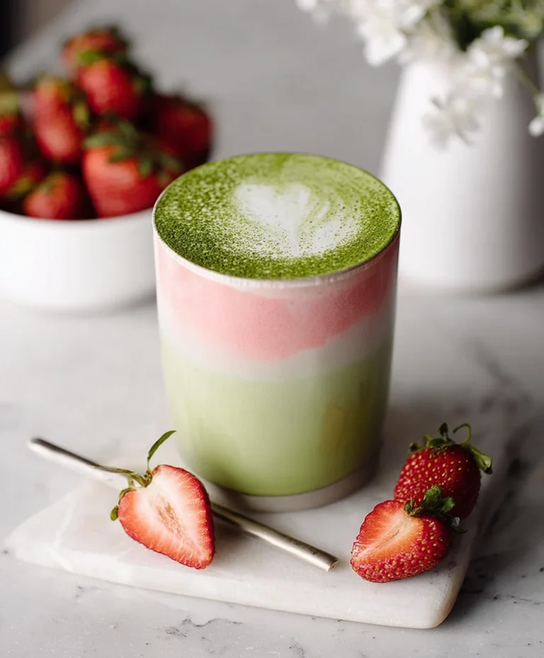 Strawberry Matcha Latte Recipe – Delicious & Refreshing
