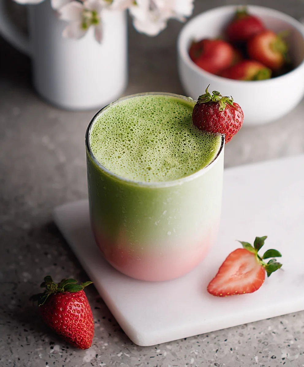 Strawberry Matcha Latte Recipe - Delicious & Refreshing