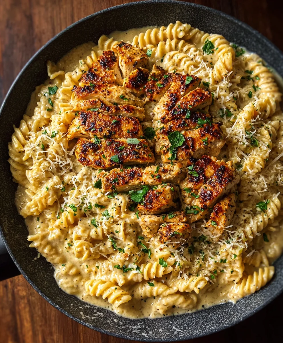 Creamy Chicken Garlic Parmesan Pasta Recipe