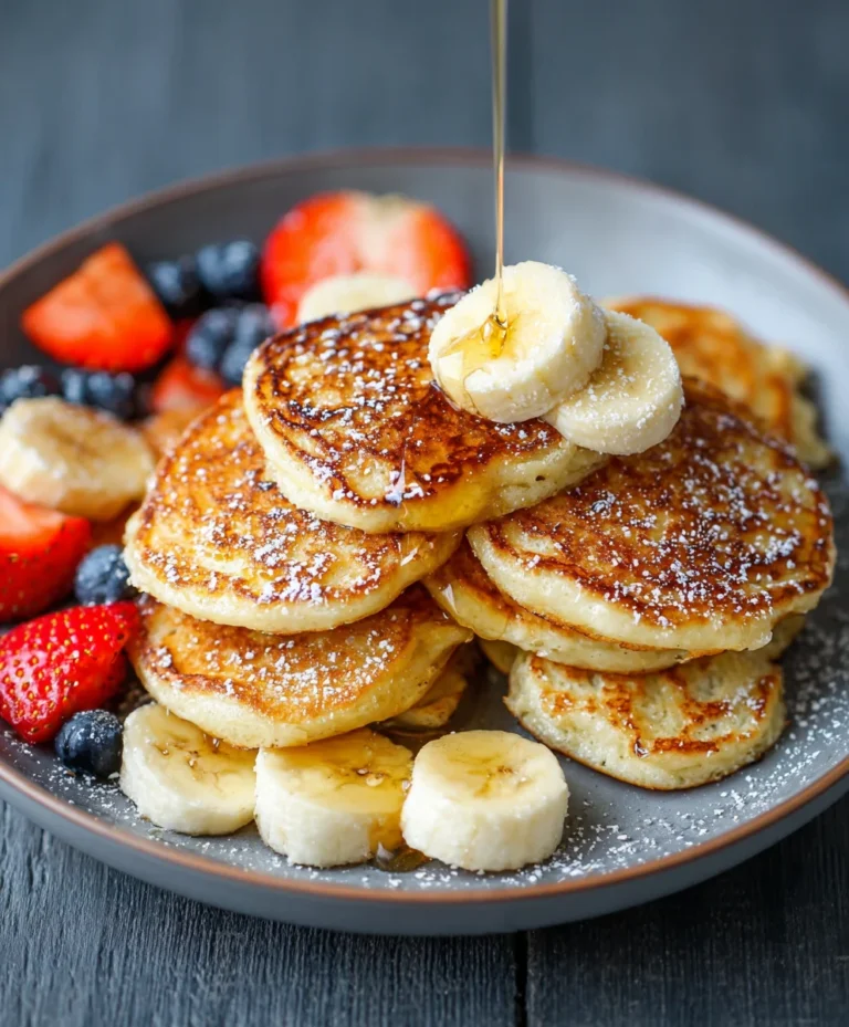 Fluffy Cottage Cheese Pancakes- Easy & Delicious Recipe