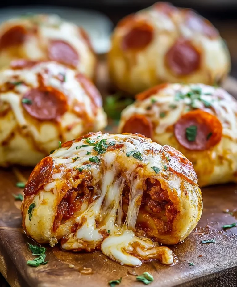 Cheesy Beef Beef Pepperoni Pizza Bombs-Easy Recipe