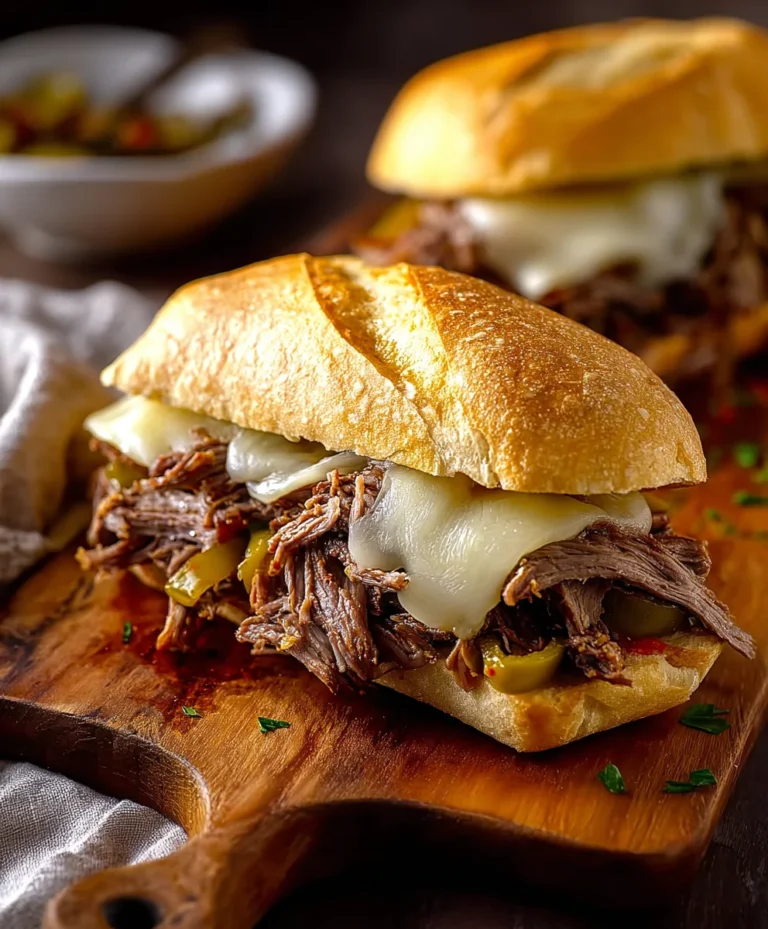 Cheesy Italian Beef Sandwiches-Easy Recipe