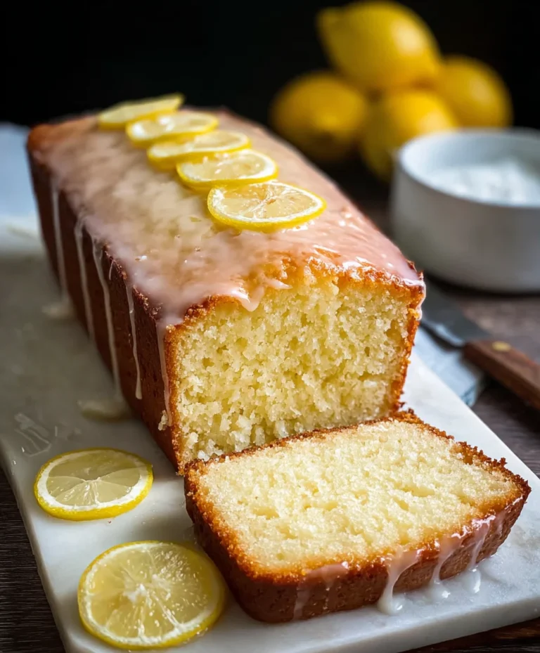Easy Lemon Loaf Recipe- Zesty & Moist Baked Good