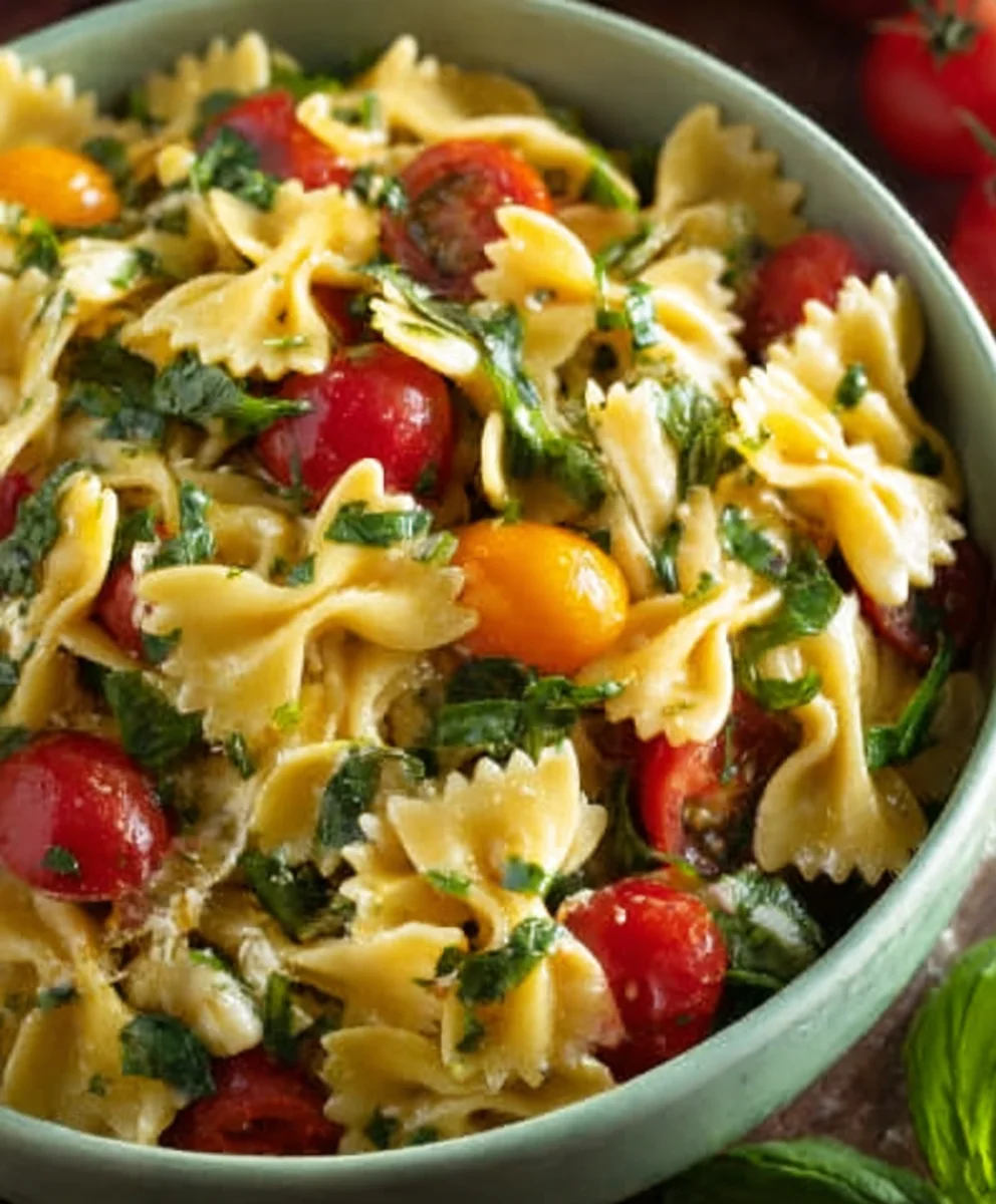 Easy Bow Tie Pasta Salad Recipe- Summer Favorite
